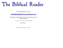 Tablet Screenshot of biblicalreader.com